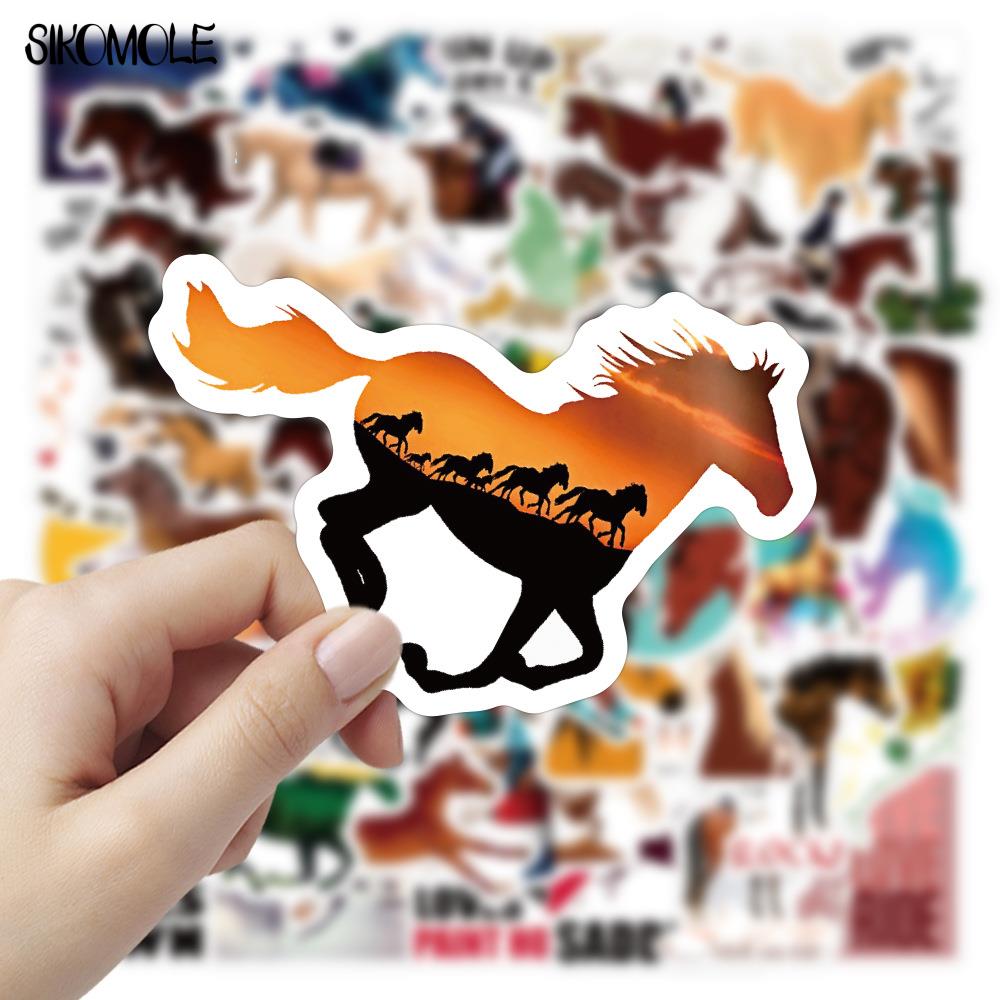 10/30/50PCS Horsemanship Stickers Horse Helmet Luggage Bicycle Notebook Laptop Motorcycle Skateboard Decals Graffiti Sticker F5