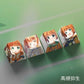 4 Keys/set THE IDOLMASTER Keycaps PBT Dye Sublimation Key Caps For MX Switches Cherry Profile Anime Cartoon Keycap