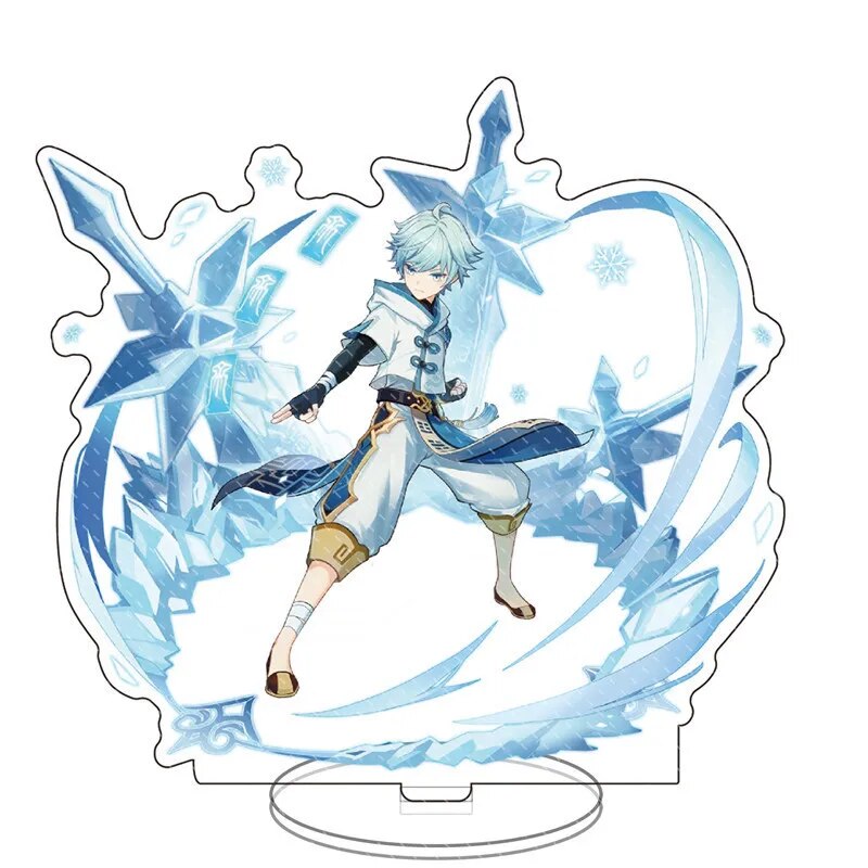 Anime Genshin Impact Figure Arataki Itto Gorou Raiden Shogun Acrylic Stand Model Plate Desk Decor Standing Sign Fans Gifts New