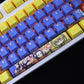 108 Keys/set Demon Slayer Agatsuma Zenitsu Keycap PBT Dye Subbed Backlit Keycaps Cartoon Anime Gaming Key Caps Cherry Profile