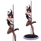 Anime Figure Sakurajima Mai 20CM PVC Sexy Bunny Girl Steel Pipe Model Toys Standing On One Foot Desktop Collection Ornament Gift