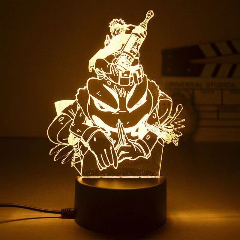 Anime Naruto 3D Night Light 2022 Acrylic Lamp LED Night Light Anime Figure Room Decoration LED Desk Lamp Birthday Gifts