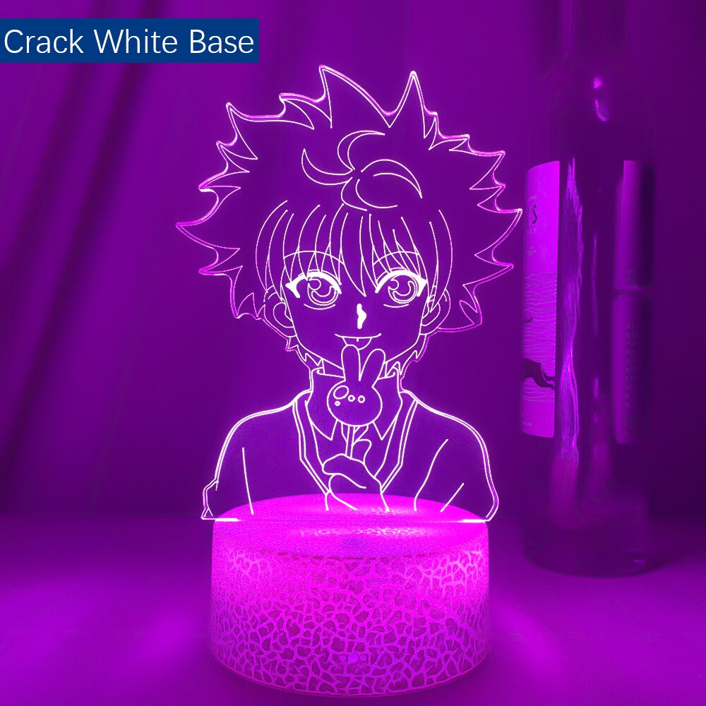 New Anime Hunter X Hunter Killua 3d Led Light for Bedroom Decor Nightlight Birthday Gift Acrylic Led Night Lamp Hxh Cute Killua