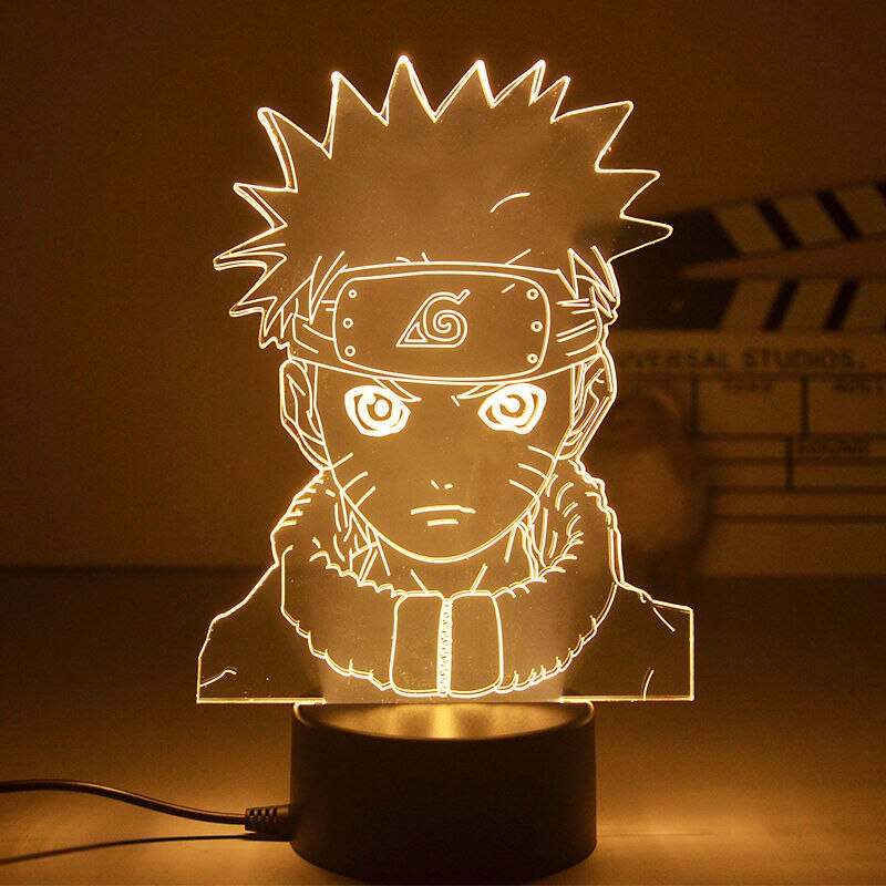 Anime Naruto 3D Night Light 2022 Acrylic Lamp LED Night Light Anime Figure Room Decoration LED Desk Lamp Birthday Gifts