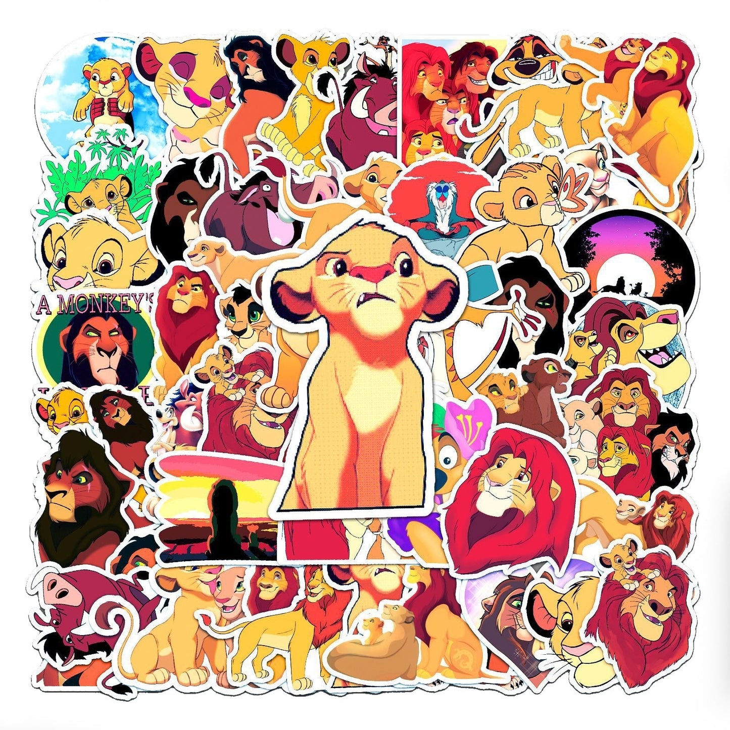 10/30/50pcs Anime Disney The Lion King Graffiti Stickers Decals Kids Toys Diary Suitcase Scrapbook Sticker