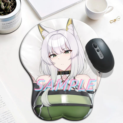 kaltsit Arknights 3D Oppai Mouse Pad Sexy Girl Big Gamer Anime Cute Wrist Rest Silicone Boobs Gel Mat Mousepad