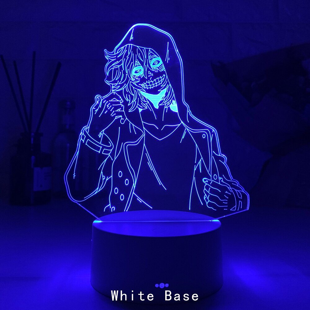 3d Lamp Anime My Hero Academia Tomura Shigaraki Lamp for Bedroom Decoration Birthday Gift Tomura Shigaraki Led Night Light