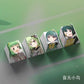 4 Keys/set THE IDOLMASTER Keycaps PBT Dye Sublimation Key Caps For MX Switches Cherry Profile Anime Cartoon Keycap