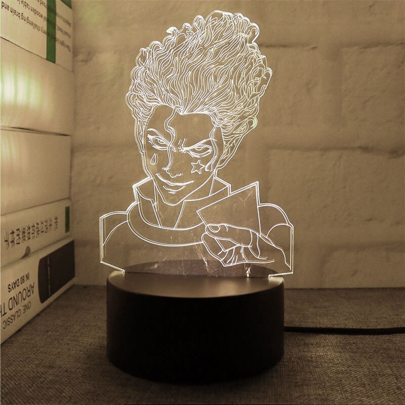 Hunter X Hunter 3D Led Night Light Model Toys Kurapika Figures Children Bed Room Decor Birthday&amp;Christmas Gifts for Kids