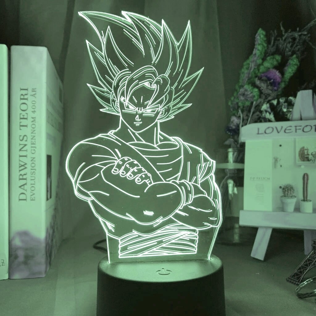 Dragon Ball 3D Led Night Light Model Toys Super Saiyan Vegeta Figures Children Bed Room Decor Birthday&amp;Christmas Gifts for Kids