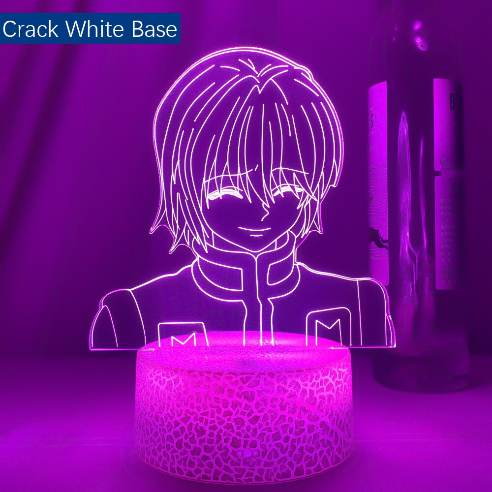 Kurapika Figure Acrylic Night Light Anime Gift Hunter X Hunter Lamp for Kid Bedroom Decor Lighting Childrens Room Nightlight HxH