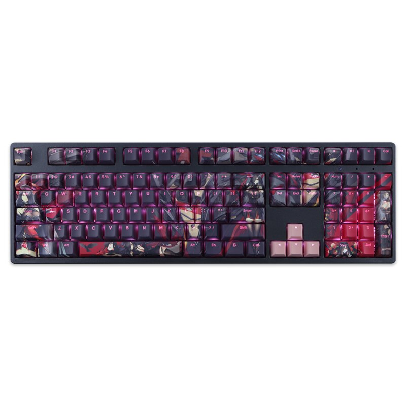 108 Keys/set Azur Lane Friedrich der Große Keycap PBT Dye Subbed Backlit Keycaps Anime Gaming Key Caps For ANSI 61 87 104 108