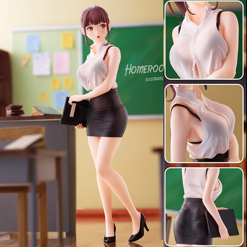 Japan Anime UnionCreative Figure Homeroom Teacher Translucent Shir Sexy Girls Action Figure PVC Model Doll Adult Collection Gift