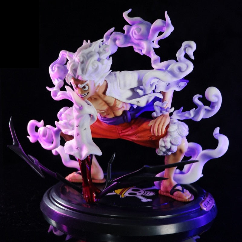 One Piece anime Figure Nika Luffy Gear 5 | Anime Sun God Luffy PVC Figurine Collectible Toys