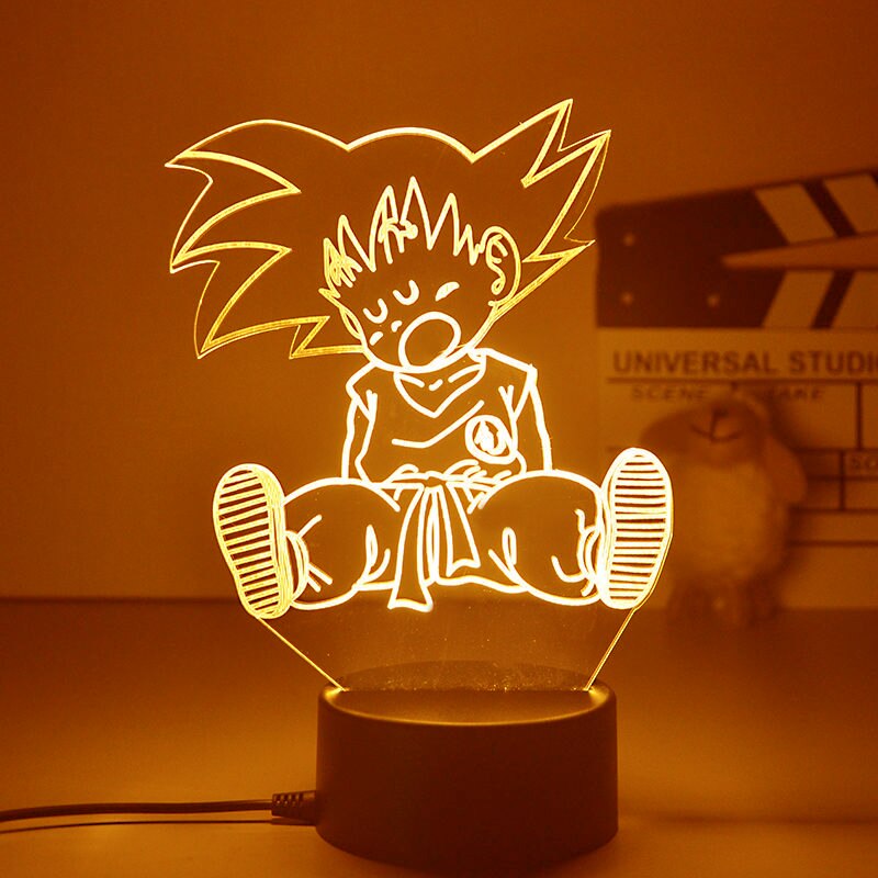 Dragon Ball 3D Led Night Light Model Toys Super Saiyan Vegeta Figures Children Bed Room Decor Birthday&amp;Christmas Gifts for Kids