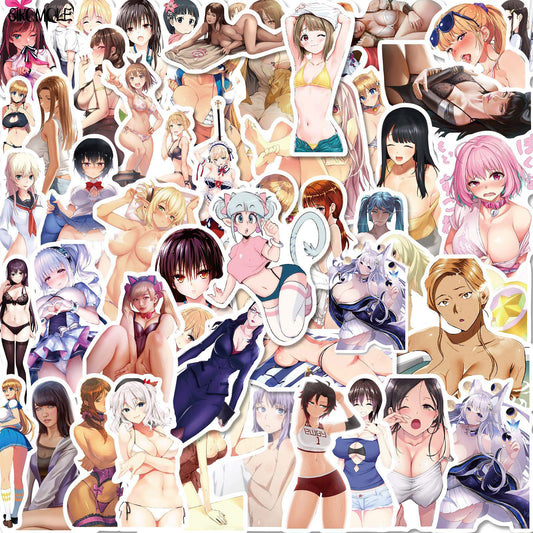 10/30/50pcs Cute Cartoon Hentai Sexy Beauty Stickers Bikini Bunny DIY Car Travel Luggage Guitar Laptop Graffiti Sticker Decal F5