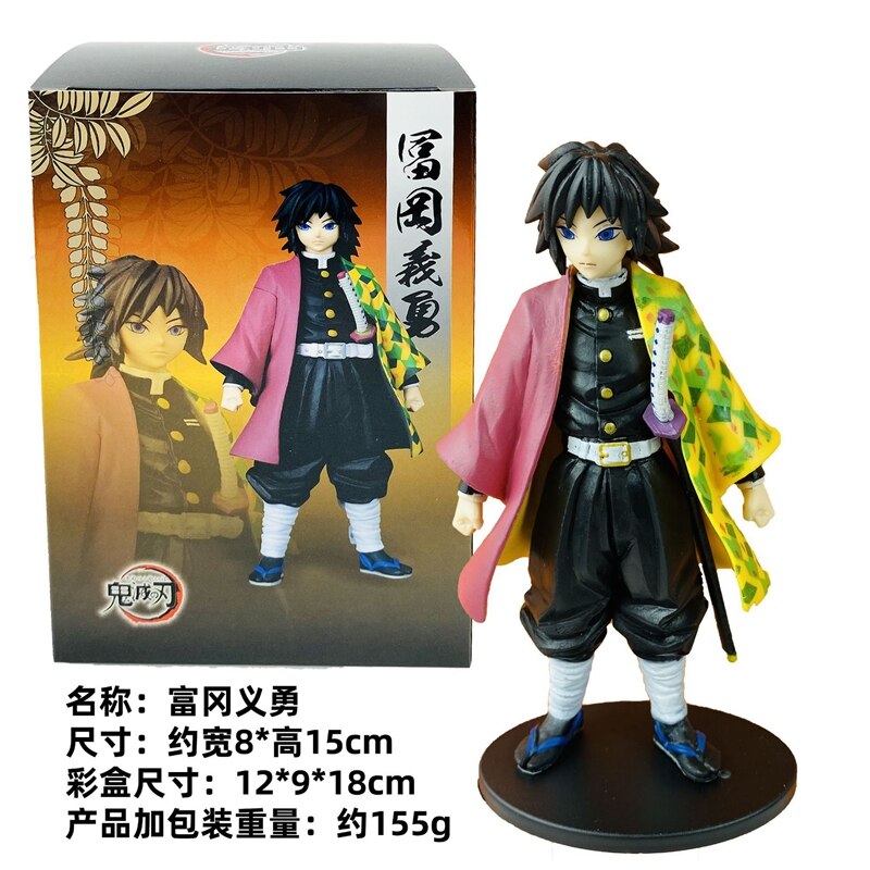 Demon Slayer Tokitou Muichirou Anime Figures PVC Toys 16cm Kanroji Mitsuri Shinazugawa Sanemi Kimetsu no Yaiba Action Doll Figma