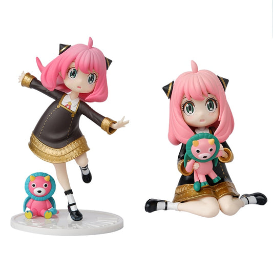 16CM Anime SPY×FAMILY Anya Forger Figure  PVC Replaceable Face Cute Collectible Model Toys Ornaments Anime Peripherals