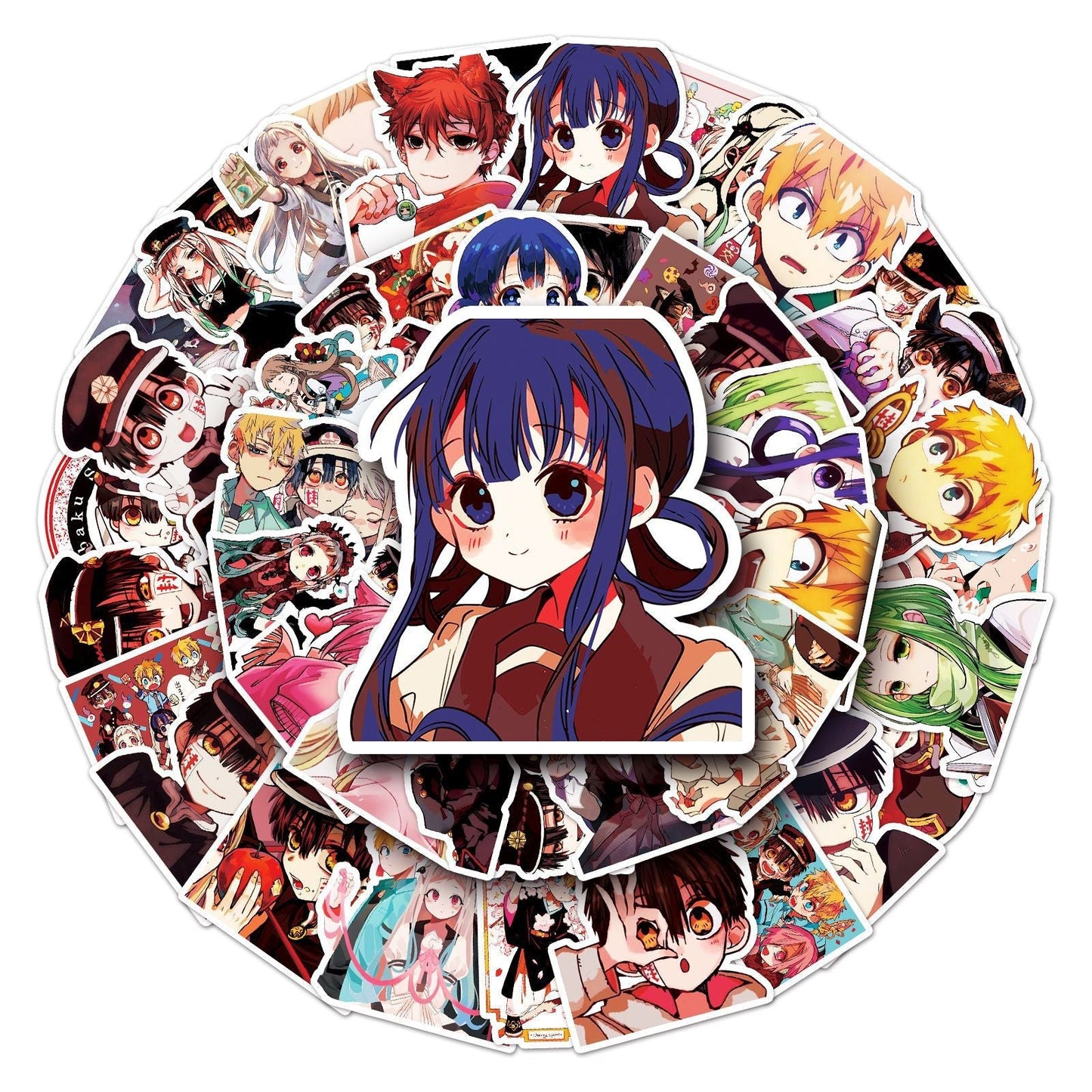 10/30/50PCS Anime Toilet bound Hanako kun Stickers Graffiti Decal Decoration DIY Suitcase Helmet Wall Laptop Sticker Classic Toy