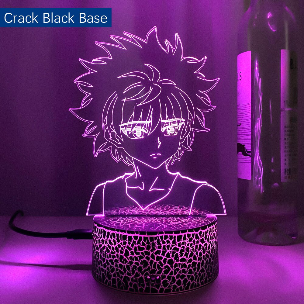 3d Led Lamp Anime Hunter X Hunter Killua for Bedroom Decor Nightlight Birthday Gift Acrylic Led Night Light Hxh Killua Cute