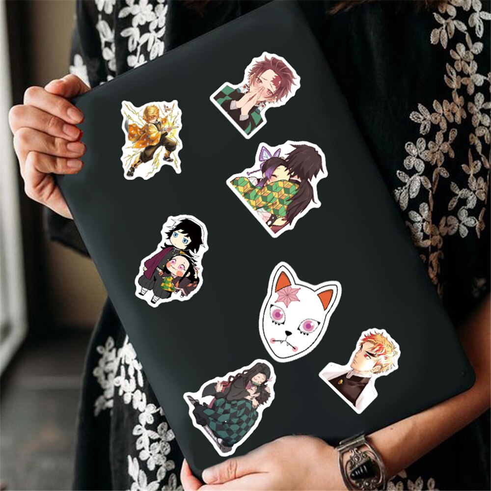 10/30/50PCS Anime Demon Slayer Stickers Graffiti Decals Waterproof DIY Laptop Luggage Fridge Skateboard Sticker Classic Toy Gift