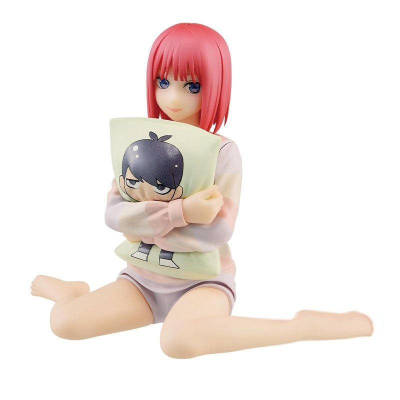 11-22CM Anime Figure The Quintessential Quintuplets Nino Pillow Sitting Position Pajamas Model Dolls Toy Gift Collect Box PVC