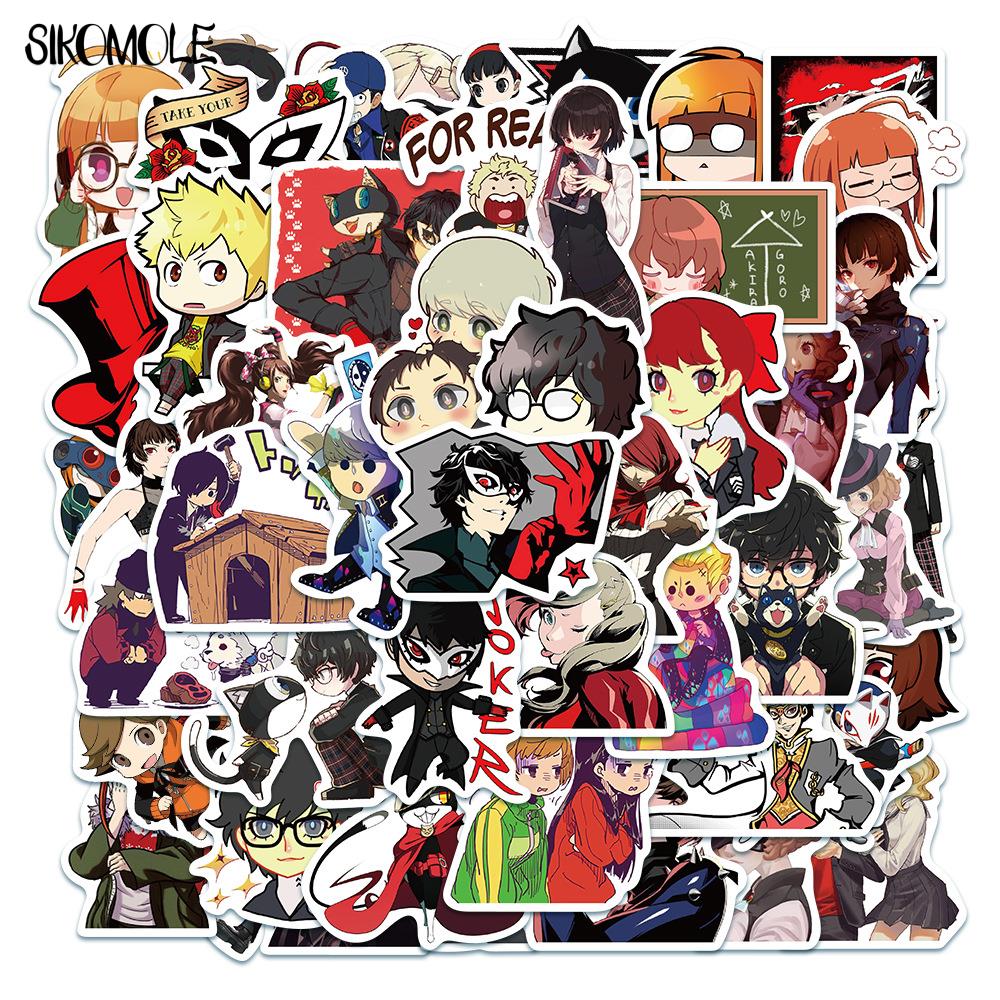 10/30/50PCS Japan Anime Persona 5 Game Cartoon Stickers Motorcycle Luggage Laptop Skateboard Bicycle Decals Graffiti Sticker F5