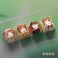 4 Keys/set THE IDOLMASTER Keycaps PBT Dye Sublimation Key Caps For MX Switches Cherry Profile Anime Cartoon Keycap