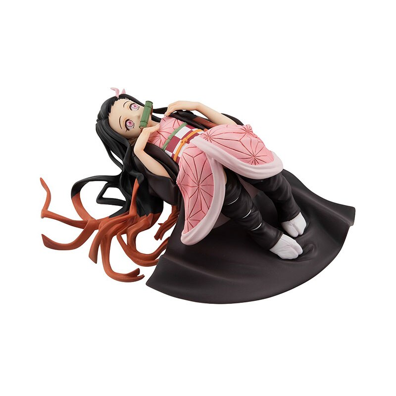 Mini Nezuko Figure Demon Slayer Kimetsu No Yaiba One More Palm Size Nezuko Kamado Chan Action Figure PVC Car Model Toys