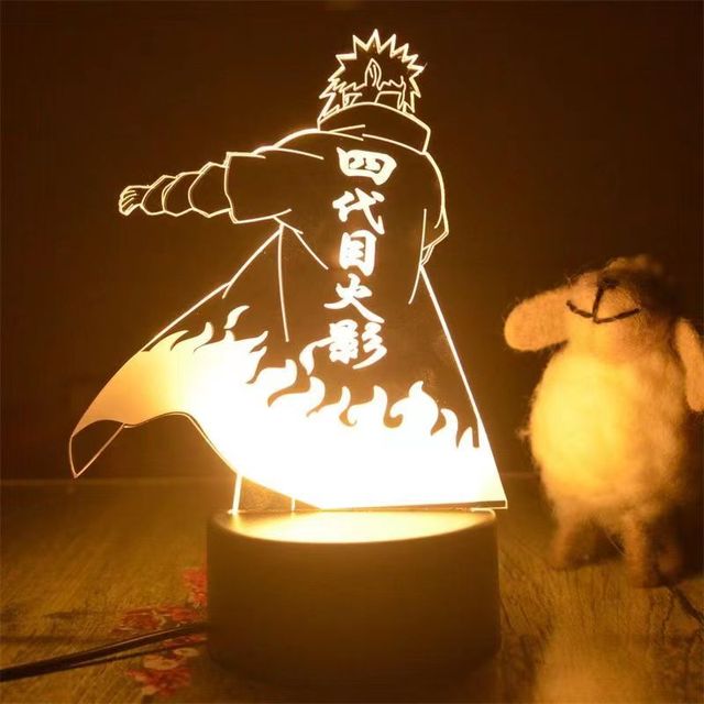 Anime Naruto 3D Night Light 2022 Acrylic Lamp LED Night Light Anime Figure Room Decoration LED Desk Lamp Birthday Gifts