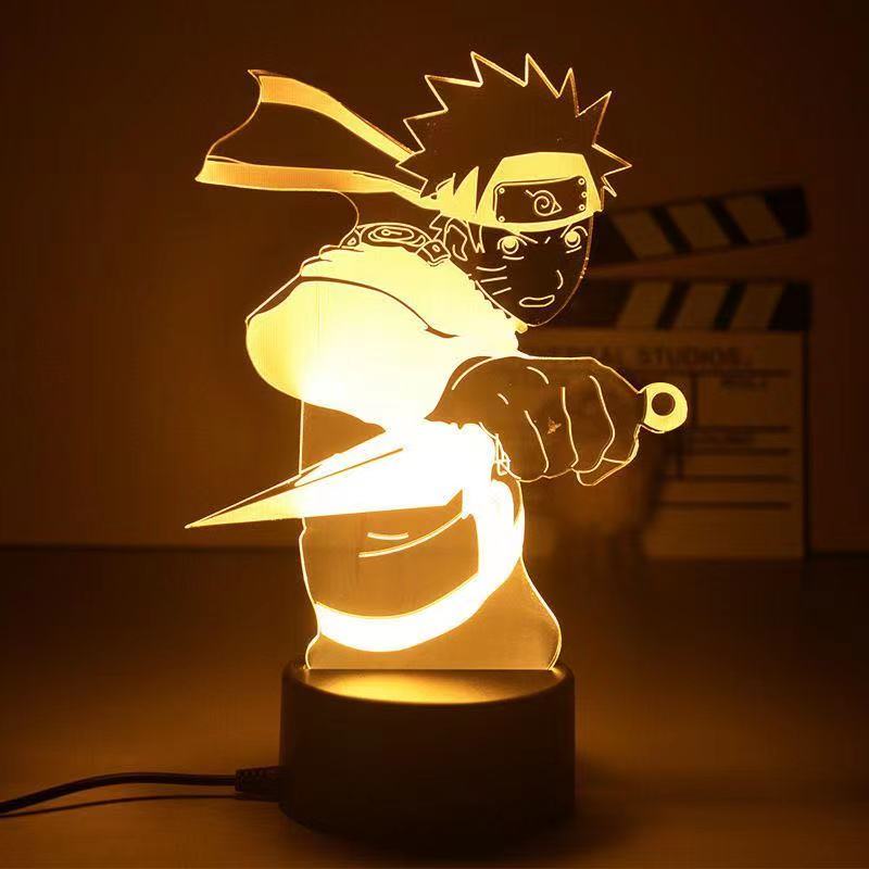 Anime Naruto 3D Night Light 2022 Acrylic Lamp LED Night Light Anime Figure Room Decoration LED Desk Lamp Birthday Gifts