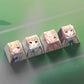 4 Keys/set THE IDOLMASTER Keycaps PBT Dye Sublimation Key Caps For MX Switches Cherry Profile Anime Cartoon Keycap