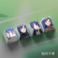 4 Keys/set THE IDOLMASTER Keycaps PBT Dye Sublimation Key Caps For MX Switches Cherry Profile Anime Cartoon Keycap