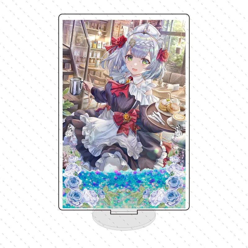 Anime Genshin Impact Yae Miko Kamisato Ayaka Beelzebul figure Hemp powder Acrylic standing board children toy birthday gift