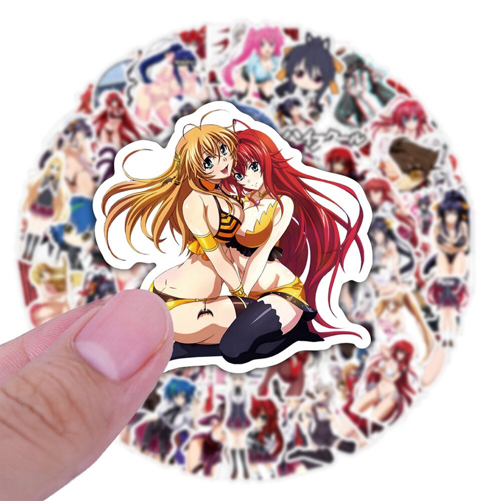 10/30/50/100PCS High School DXD Stickers Hentai Sexy Cute Girl Sticker DIY Laptop Suitcase Phone Notebook Sticker Classic Toys