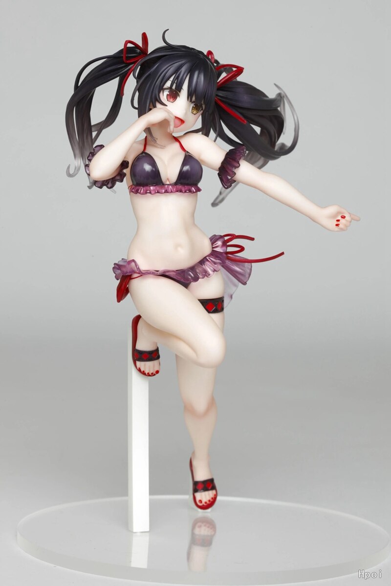 21cm Date A Live Tokisaki Kurumi Anime Figure Sexy Swimsuit Girl PVC Aldult Action Figure DesktopDecoration Collection Model Toy