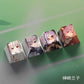 4 Keys/set THE IDOLMASTER Keycaps PBT Dye Sublimation Key Caps For MX Switches Cherry Profile Anime Cartoon Keycap