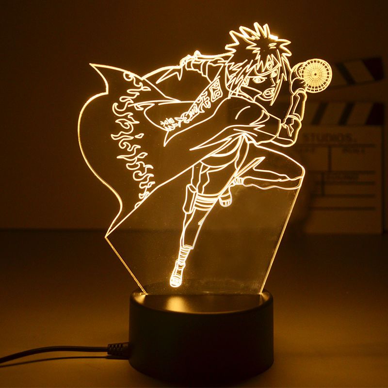 Anime Naruto 3D Night Light 2022 Acrylic Lamp LED Night Light Anime Figure Room Decoration LED Desk Lamp Birthday Gifts