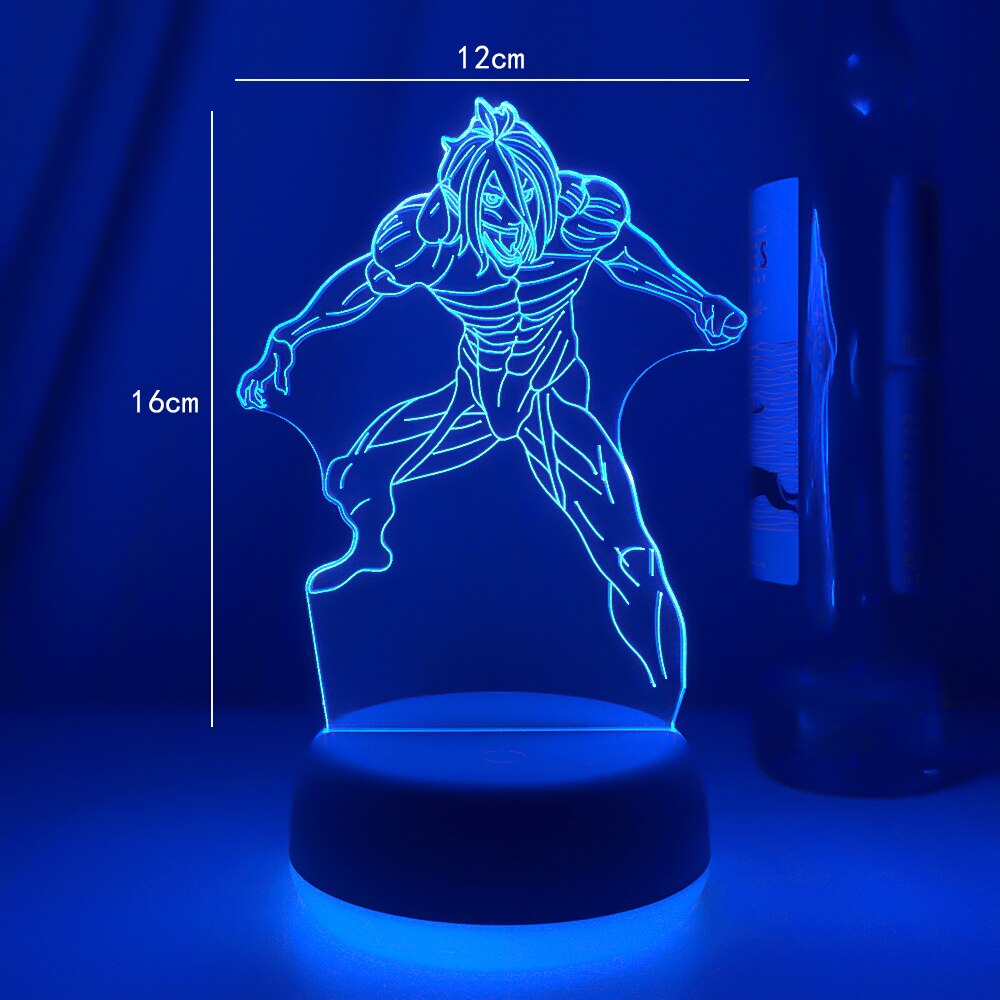 Newest Anime 3d Light Attack on Titan Table Lamp for Home Decoration Birthday Gift Manga Attack on Titan LED Night Light Lamp