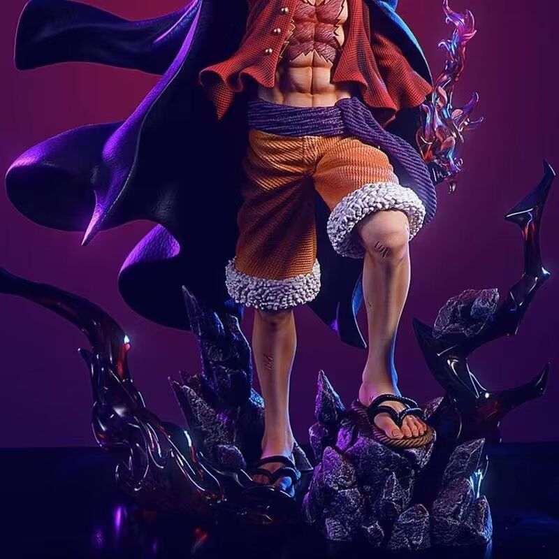 25cm LX Straw Hat Luffy One Piece Anime New Fourth Emperor Figurine Ornament PVC Action Figures Adult Model Gift Toys for Boys