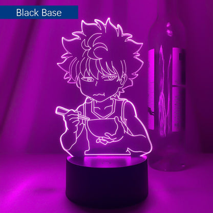 Newest Hunter X Hunter Killua Led Light for Kids Bedroom Decor Hxh Led Night Lights Anime Gifts Acrylic Neon 3d Lamp Killua Cute