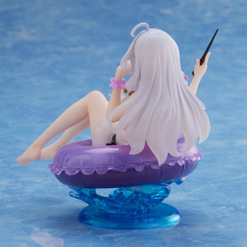 Anime Wandering Witch Figure Elaina Sexy Swimsuit Sitting Model Magic Girl PVC Car Decoration Children&#39;s Toy Collection Gift