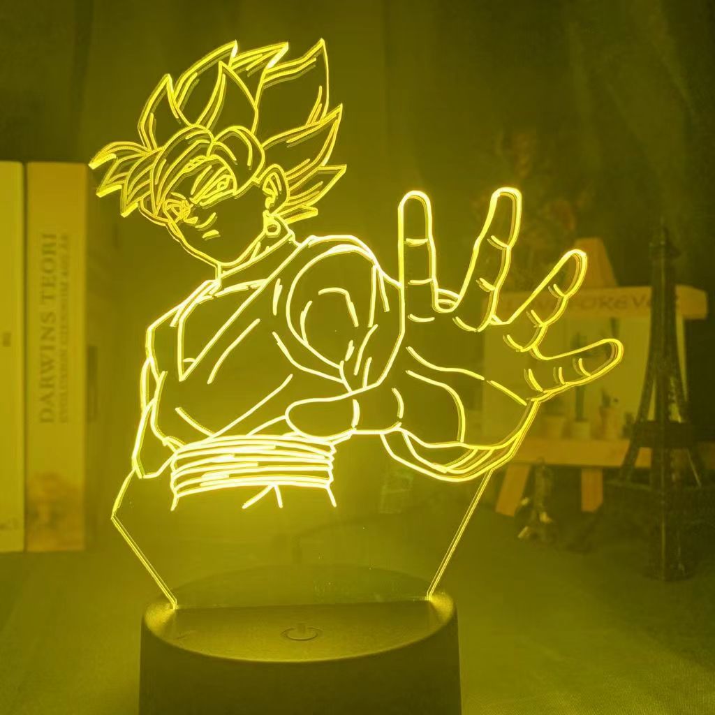 Dragon Ball Z 3D LED Night Light Anime Super Saiyan Son Goku Vegeta Night Table Lamp Toys for Kids Xmas Gift