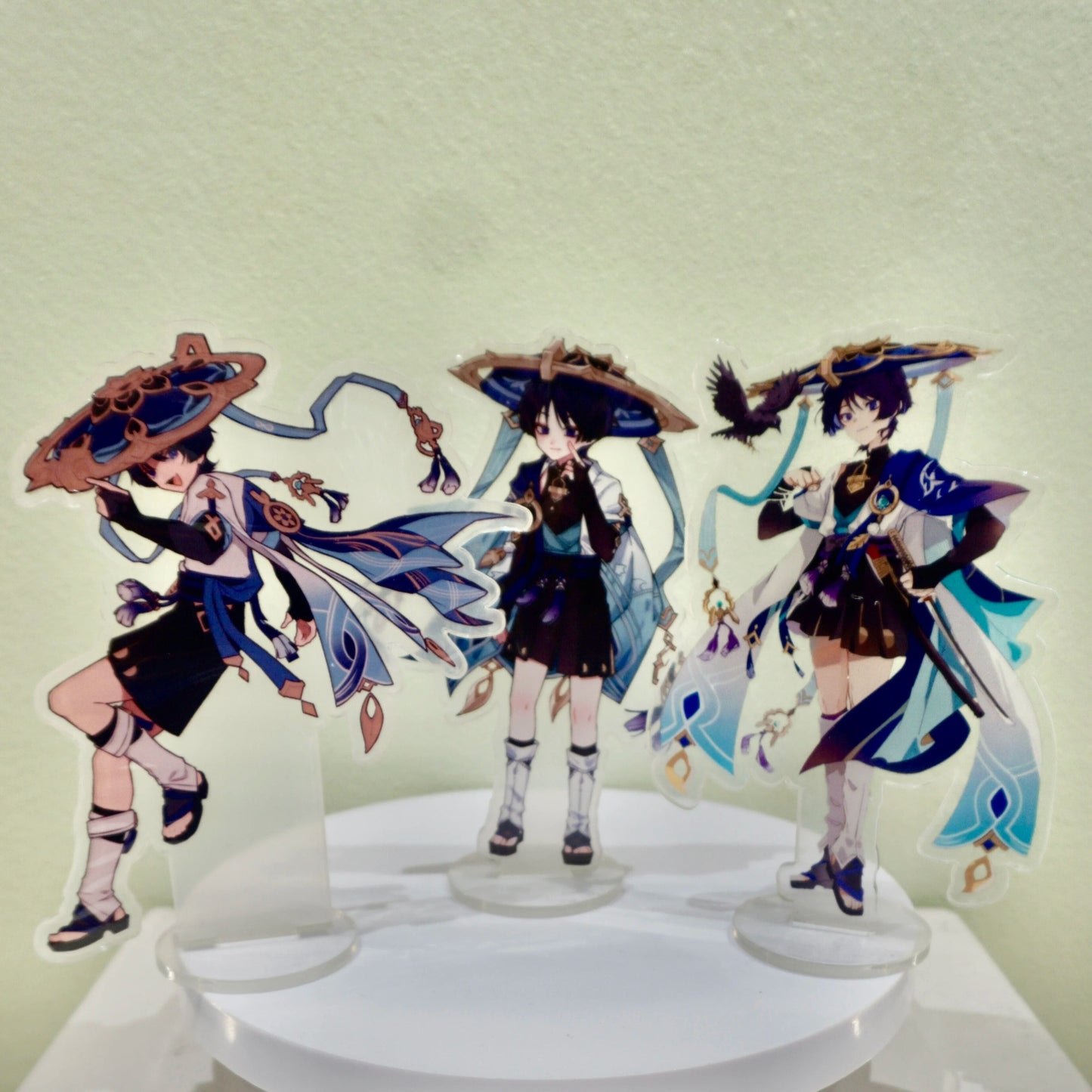 Anime Genshin Impact Figure The Wanderer Scaramouche Acrylic Stand Model Plate Desk Bedroom Decortion Friend Gifts Hot Sale