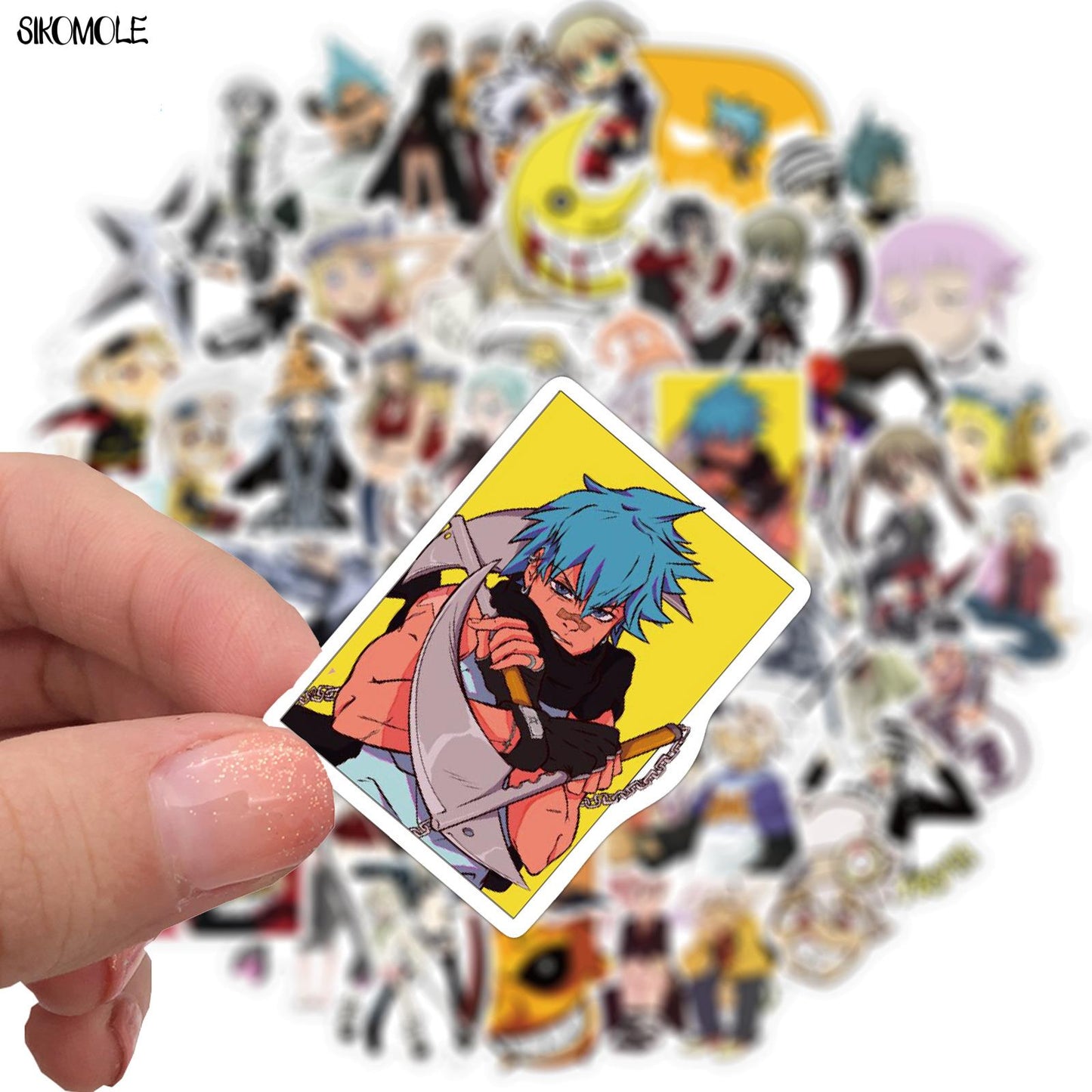 10/30/50PCS Japanese Anime Soul Eater Stickers Cartoon DIY Toys Helmet Bicycle Guitar Notebook Skate Decals Graffiti Sticker F5