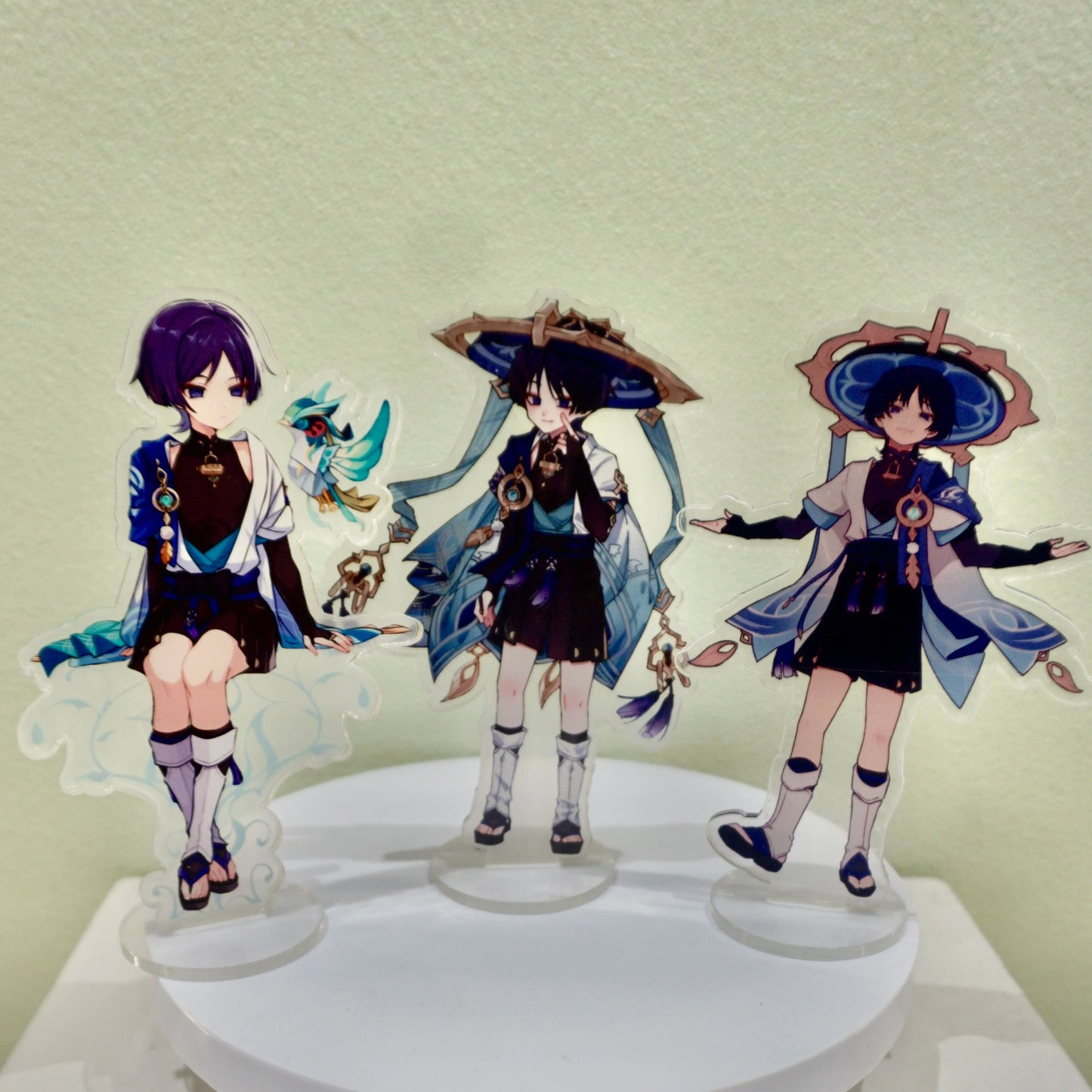 Anime Genshin Impact Figure The Wanderer Scaramouche Acrylic Stand Model Plate Desk Bedroom Decortion Friend Gifts Hot Sale