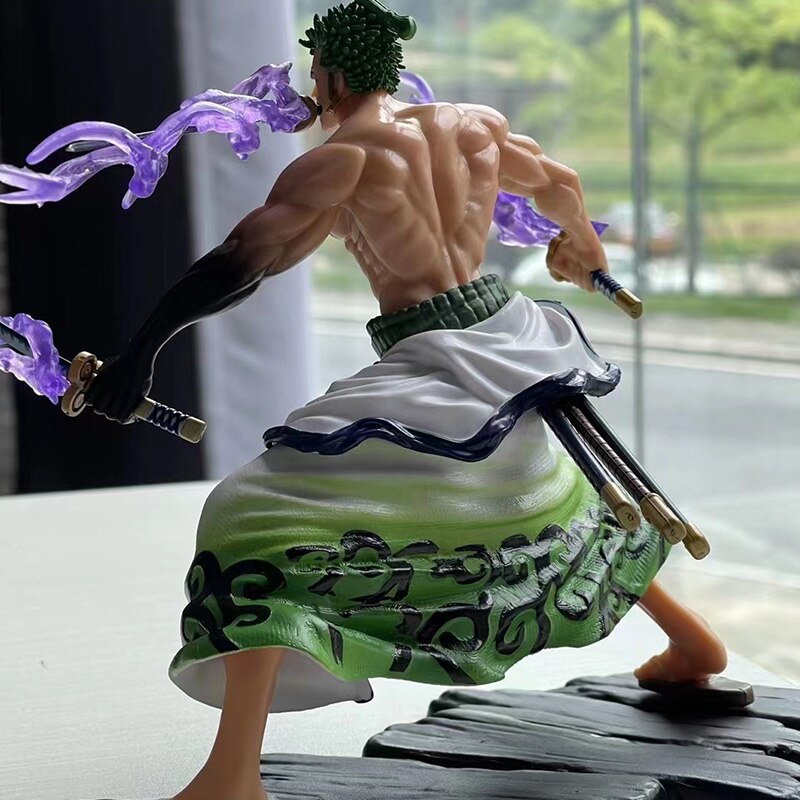 Anime Figure One Piece 17CM Roronoa Domineering GK Zoro Figurine  Children Toys Japan Kids Cartoon Doll Gift Free Shipping Items