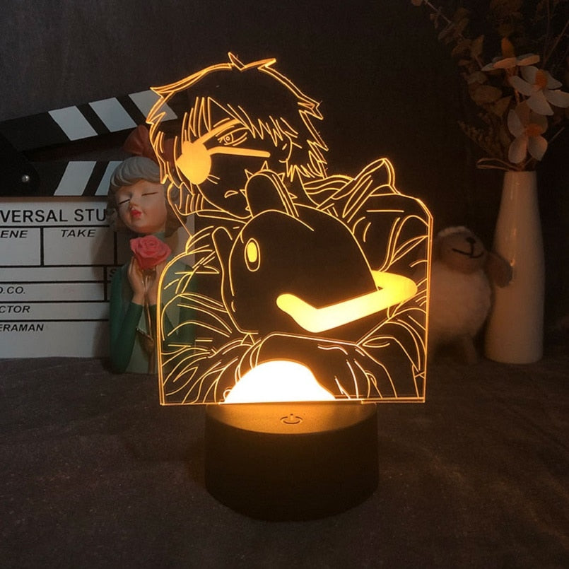 3D Led Night Lamp Anime Chainsaw Man Aki Hayakawa for Bedroom Decor Kids Birthday Gift Manga Chainsaw Man figure lamp Bedside