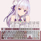 108 Keys/set PBT Dye Subbed Keycaps Cartoon Anime Gaming Key Caps For Re:Life In A Different World From Zero Emilia Satella