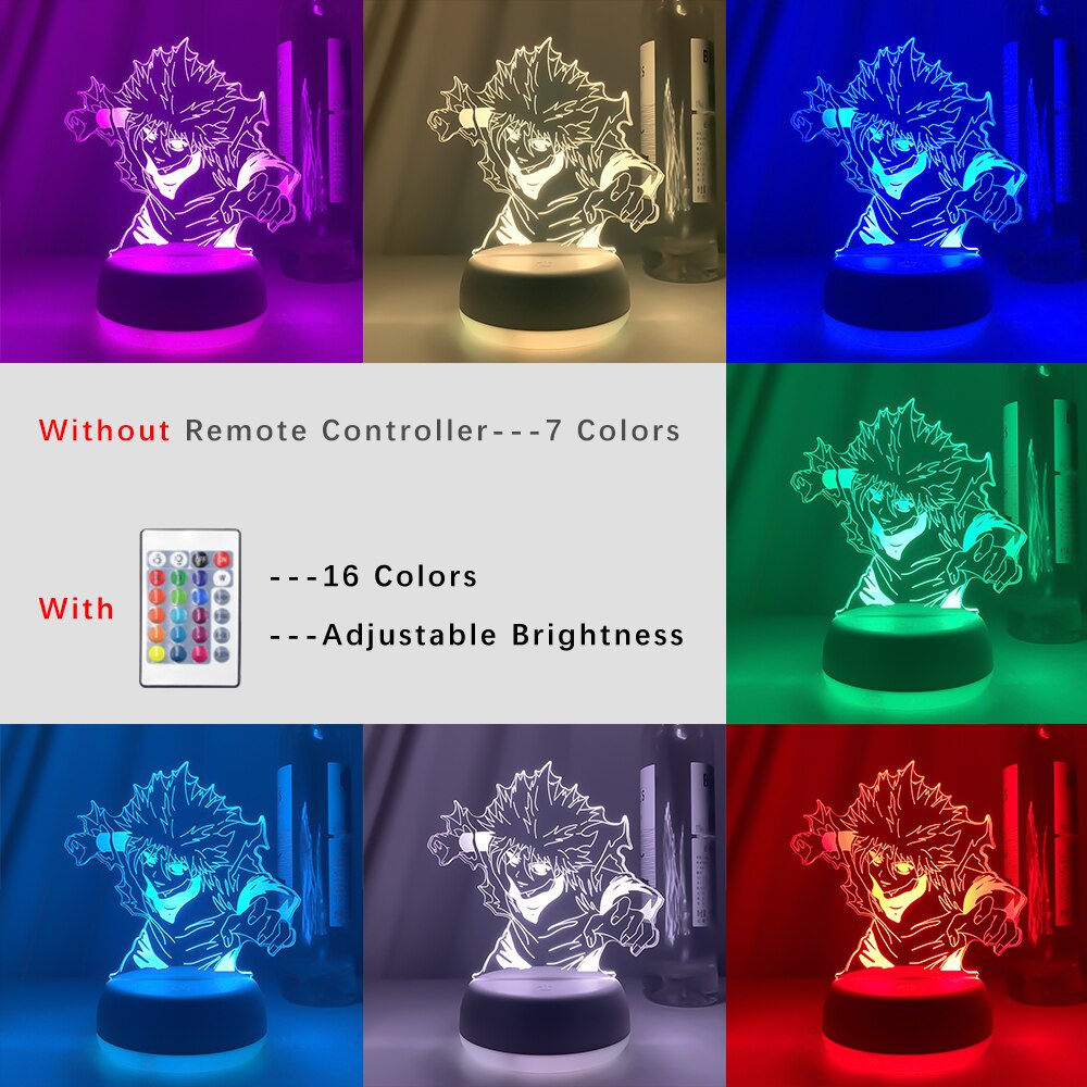 Newest Japanese Anime Killua 3d Led Light for Bedroom Decor Nightlight Birthday Gift Acrylic Led Night Lamp Hxh Killua Godspeed